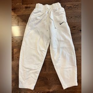 Nike sweatpants, white, XS